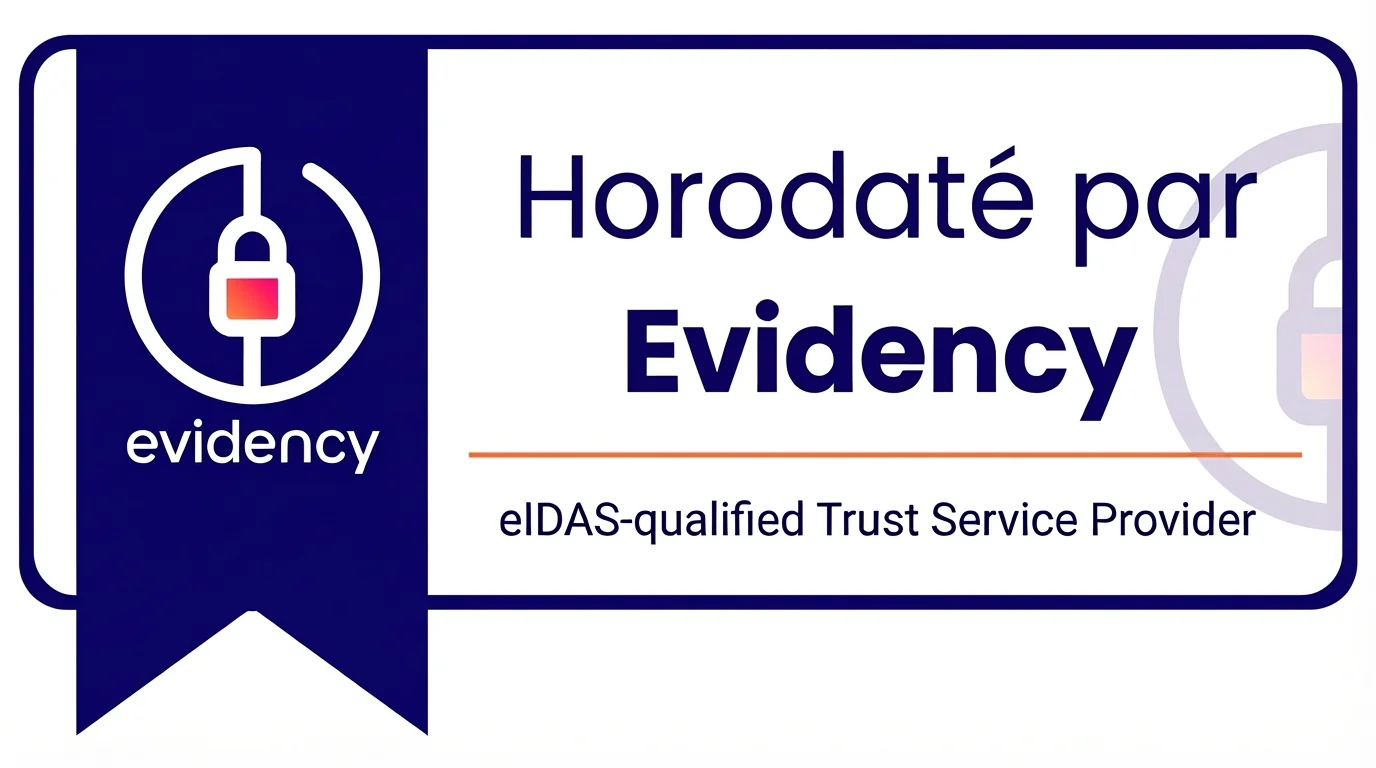label evidency preuve digitale confiance numérique horodatage qualifié eIDAS